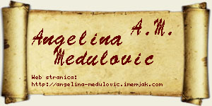 Angelina Medulović vizit kartica